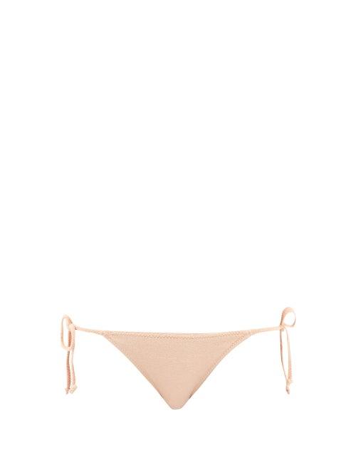 Lisa Marie Fernandez - Pamela Cotton-blend Terry Triangle Bikini - Womens - Nude