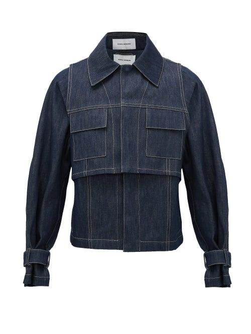 Matchesfashion.com Bianca Saunders - Layered Denim Jacket - Mens - Navy