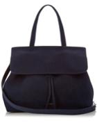 Mansur Gavriel Black-lined Lady Top-handle Suede Bag