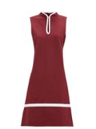 Matchesfashion.com Staud - Thea Keyhole-neck Jersey Dress - Womens - Burgundy