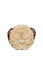 Matchesfashion.com Valentino Garavani - Atelier Round Petal-effect Canvas Cross-body Bag - Womens - Tan Multi