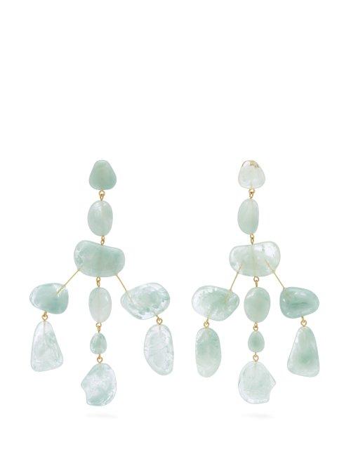Matchesfashion.com Cult Gaia - Sloane Stone Drop Earrings - Womens - Blue