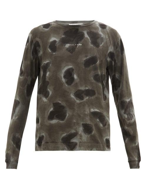 Matchesfashion.com 1017 Alyx 9sm - Camouflage-print Long-sleeved T-shirt - Mens - Black