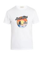 Maison Kitsuné Sunset-print Cotton-jersey T-shirt