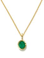 Octavia Elizabeth - Emerald & 18kt Gold Necklace - Womens - Green Gold