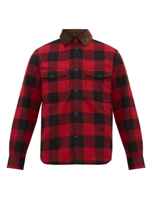 Matchesfashion.com Rag & Bone - Jack Padded Checked Cotton Flannel Shirt - Mens - Red Multi