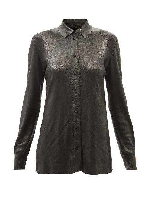 Tom Ford - Lam-jersey Shirt - Womens - Black