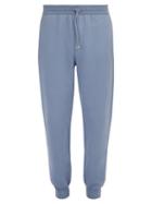 Matchesfashion.com Dunhill - Cotton And Cashmere Blend Track Pants - Mens - Blue