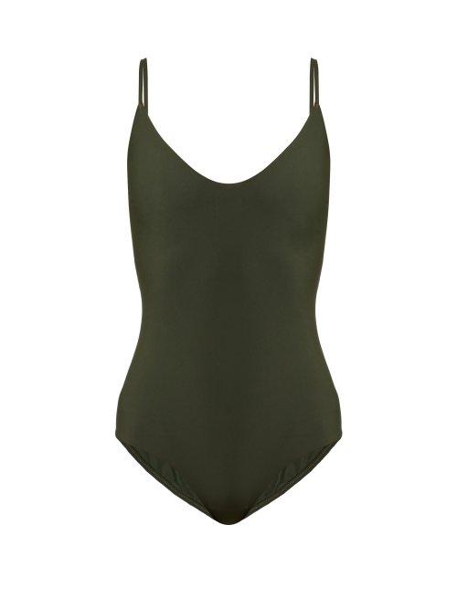Matchesfashion.com Matteau - The Scoop Swimsuit - Womens - Dark Green