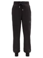 Matchesfashion.com Adidas By Stella Mccartney - High-rise Organic-cotton Jersey Track Pants - Womens - Black