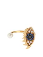 Delfina Delettrez Diamond, Sapphire, Pearl & Gold Ring