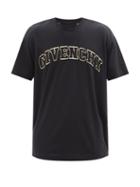 Givenchy - Varsity-logo Cotton T-shirt - Mens - Black