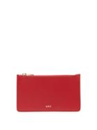 Matchesfashion.com A.p.c. - Willow Foiled Logo Wallet - Womens - Red