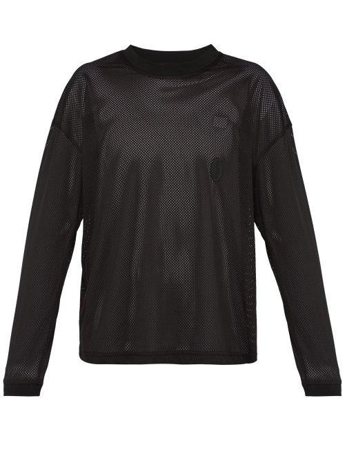 Matchesfashion.com P.a.m. - Long Sleeved Mesh T Shirt - Mens - Black