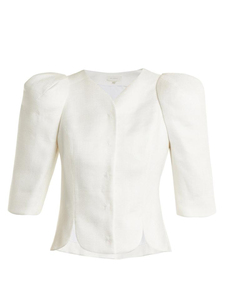 Delpozo Cropped-sleeve Jacket