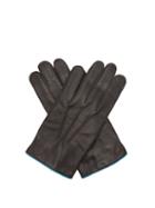 Matchesfashion.com Dents - Newport Contrast Strap Leather Gloves - Mens - Black