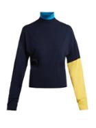 Matchesfashion.com Sportmax - Plava Sweater - Womens - Navy Multi