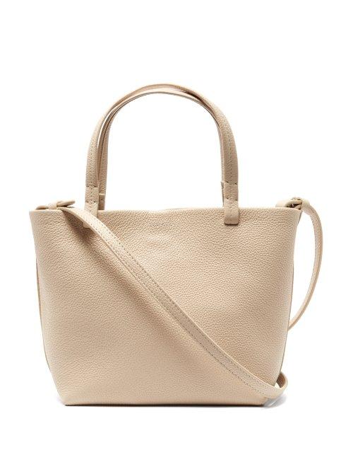 Matchesfashion.com The Row - Park Small Grained Leather Bag - Womens - Cream