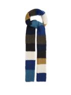 Matchesfashion.com Marni - Colour-block Mohair-blend Scarf - Mens - Blue White