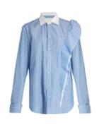 Maison Margiela Oversized Striped Cotton-poplin Shirt