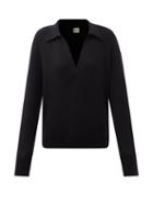 Khaite - V-neck Cashmere-blend Sweater - Womens - Black