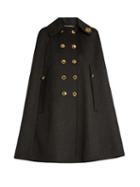Dolce & Gabbana Embellished-collar Wool Cape