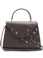 Matchesfashion.com Valextra - Iside Medium Floral Print Grained Leather Bag - Womens - Black Multi