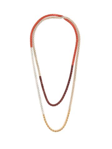 Lucy Folk Naturalist Gold-plated And Steel Necklace