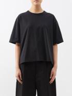 Studio Nicholson - Lee Cotton-jersey Cropped Oversized T-shirt - Womens - Black
