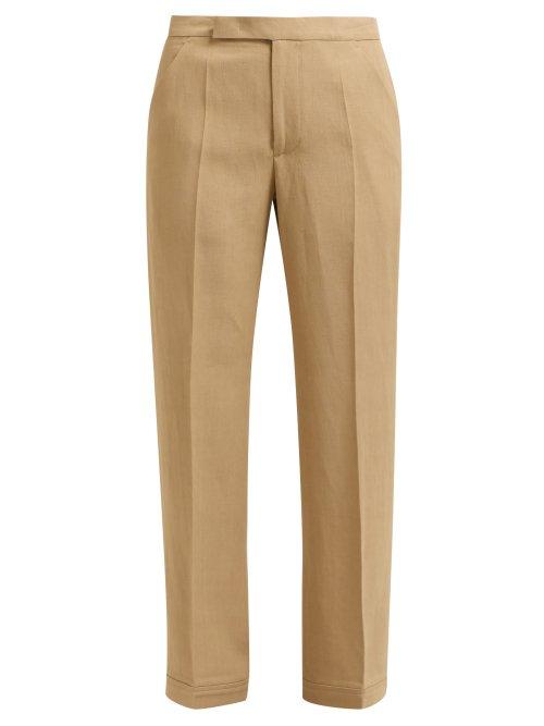 Matchesfashion.com Golden Goose Deluxe Brand - Mid Rise Straight Leg Trousers - Womens - Beige