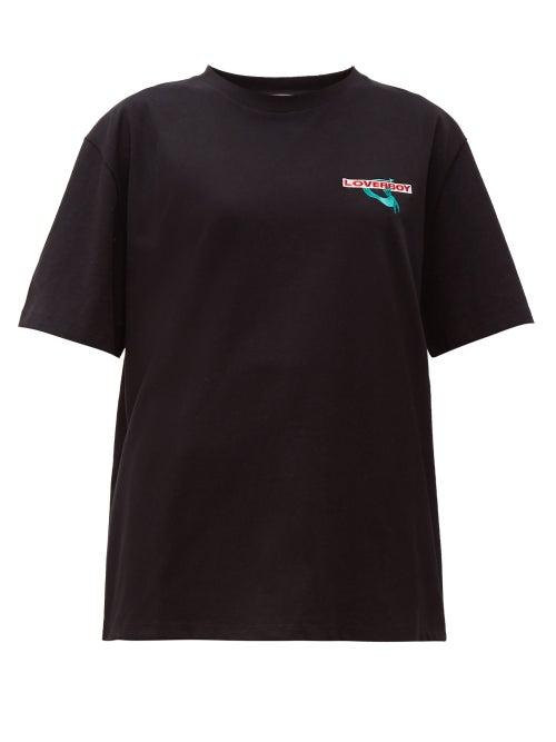 Matchesfashion.com Charles Jeffrey Loverboy - Art Gallery Cotton T Shirt - Womens - Black