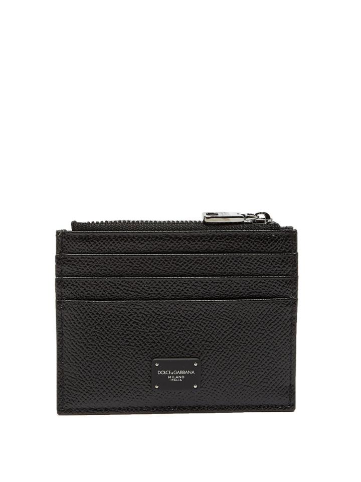 Dolce & Gabbana Grained Leather Cardholder