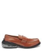 Matchesfashion.com Maison Margiela - Airbag Heel Leather Loafers - Mens - Brown