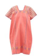 Matchesfashion.com Pippa Holt - No.179 Embroidered Cotton Kaftan - Womens - Pink Multi