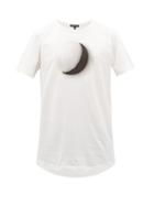 Matchesfashion.com Ann Demeulemeester - Moon Print Cotton T Shirt - Mens - Cream