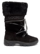 Bogner - Alta Badia Faux-shearling Trim And Suede Boots - Womens - Black