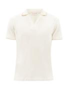 Orlebar Brown - Clive Cotton-blend Terry Polo Shirt - Mens - Cream