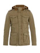Herno Self-stowing Hood Cotton-blend Field Jacket