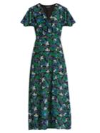 Saloni Josee Floral-print Silk Midi Dress