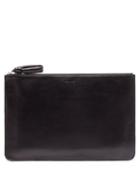 Mens Bags Lemaire - Logo-debossed Leather Pouch - Mens - Black
