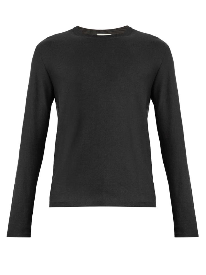 Lemaire Long-sleeved Cotton-blend Sweater