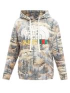 Gucci - X The North Face Cotton-jersey Hooded Sweatshirt - Womens - Green Multi
