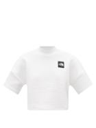 The North Face - Mhysa Waffle-knit Cropped T-shirt - Womens - White