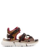 Matchesfashion.com Chlo - Sonnie Python Effect Leather Trainer Sandals - Womens - Yellow Multi