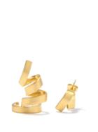 Matchesfashion.com Completedworks - Mismatched Coiled Gold-vermeil Earrings - Womens - Gold