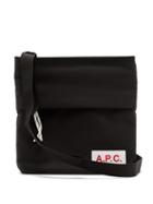 Matchesfashion.com A.p.c. - Logo-patch Technical-fabric Cross-body Bag - Mens - Black