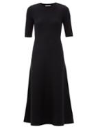 Matchesfashion.com Gabriela Hearst - Geneva Wool-blend Midi Dress - Womens - Black
