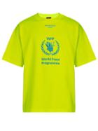 Matchesfashion.com Balenciaga - Logo Print Cotton Jersey T Shirt - Mens - Yellow