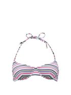 Matchesfashion.com Solid & Striped - The Pomano Underwired Striped Bikini Top - Womens - Multi