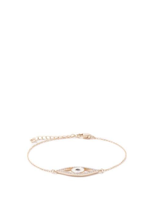 Mateo - Eye Of Protection Diamond & 14kt Gold Bracelet - Womens - Yellow Gold